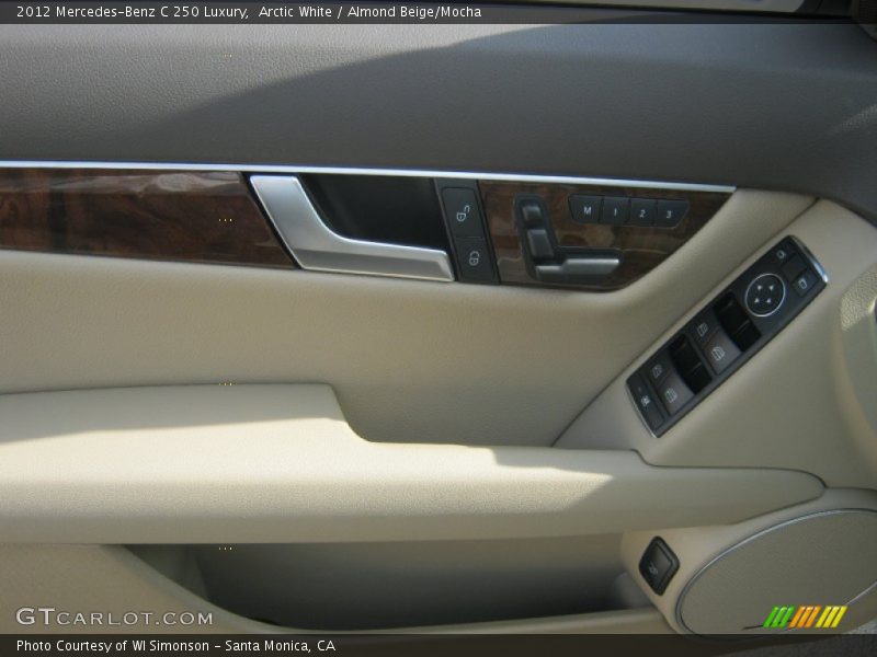 Arctic White / Almond Beige/Mocha 2012 Mercedes-Benz C 250 Luxury