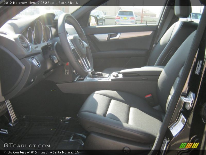 Black / Black 2012 Mercedes-Benz C 250 Sport