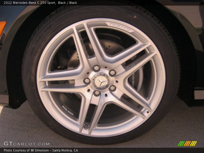 Black / Black 2012 Mercedes-Benz C 250 Sport