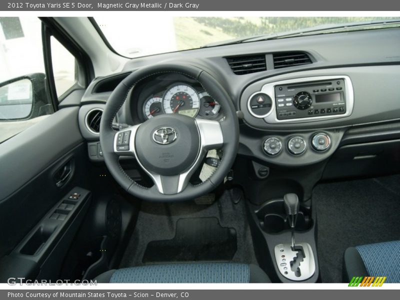 Magnetic Gray Metallic / Dark Gray 2012 Toyota Yaris SE 5 Door