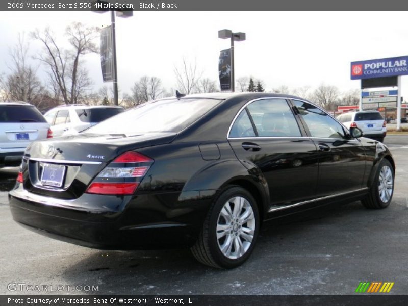 Black / Black 2009 Mercedes-Benz S 550 4Matic Sedan