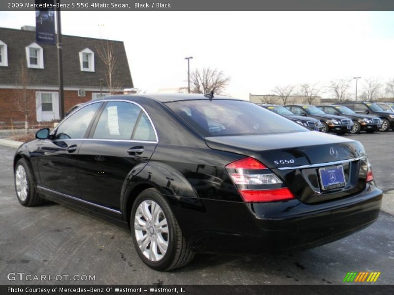 Black / Black 2009 Mercedes-Benz S 550 4Matic Sedan