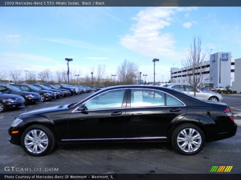 Black / Black 2009 Mercedes-Benz S 550 4Matic Sedan