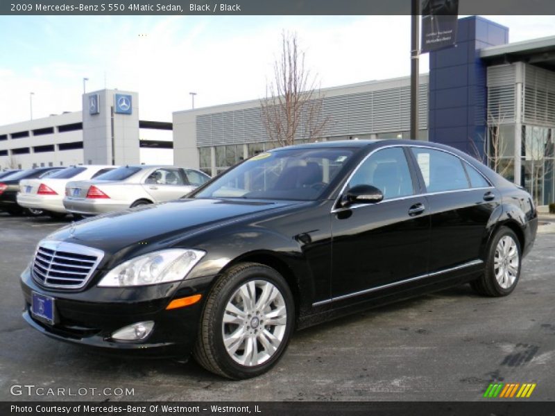 Black / Black 2009 Mercedes-Benz S 550 4Matic Sedan