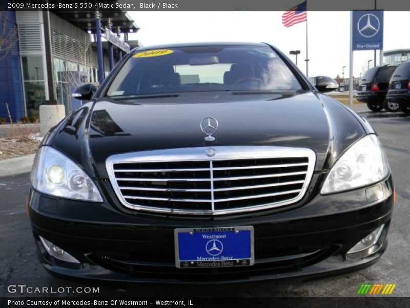Black / Black 2009 Mercedes-Benz S 550 4Matic Sedan