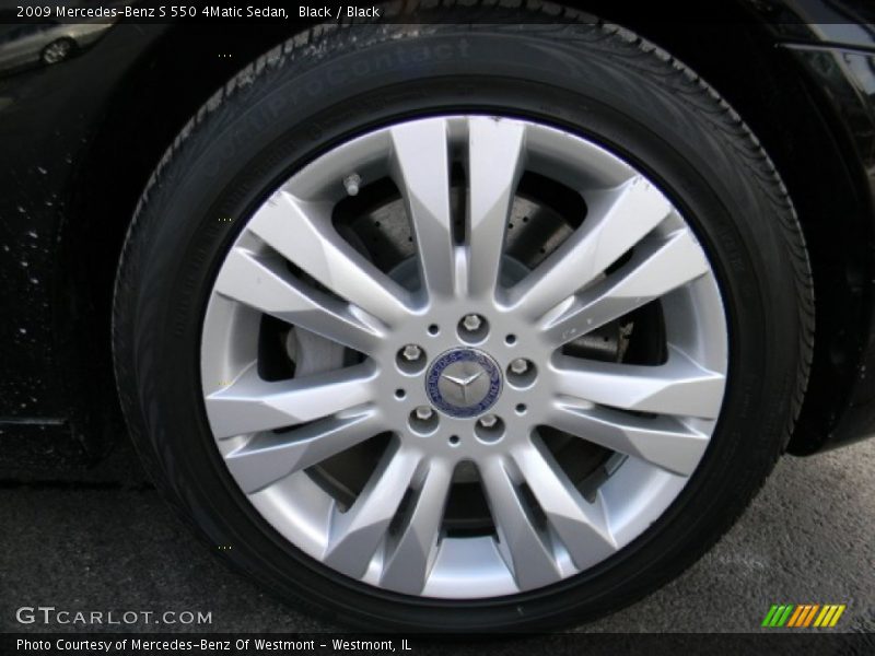 Black / Black 2009 Mercedes-Benz S 550 4Matic Sedan