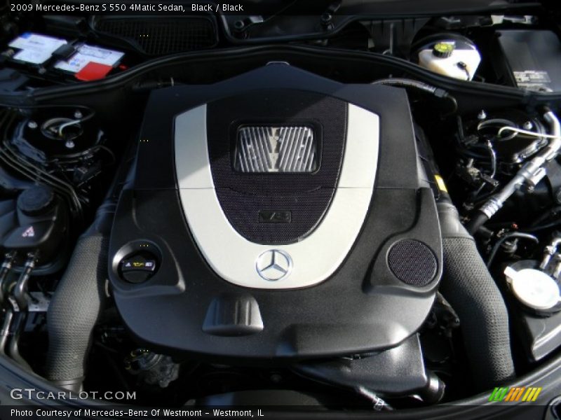 Black / Black 2009 Mercedes-Benz S 550 4Matic Sedan