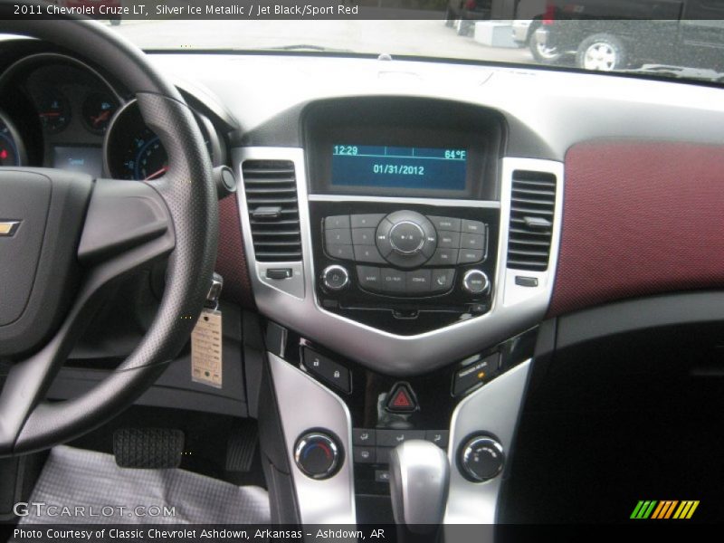 Silver Ice Metallic / Jet Black/Sport Red 2011 Chevrolet Cruze LT