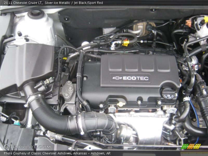 Silver Ice Metallic / Jet Black/Sport Red 2011 Chevrolet Cruze LT