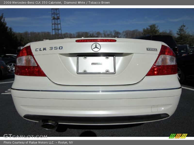 Diamond White / Tobacco Brown 2009 Mercedes-Benz CLK 350 Cabriolet