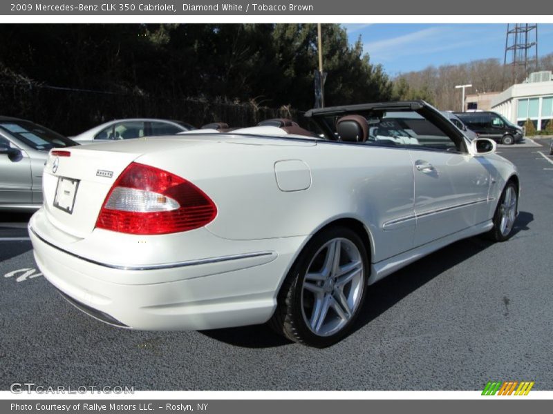 Diamond White / Tobacco Brown 2009 Mercedes-Benz CLK 350 Cabriolet