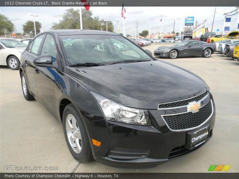 Black Granite Metallic / Jet Black 2012 Chevrolet Cruze LT