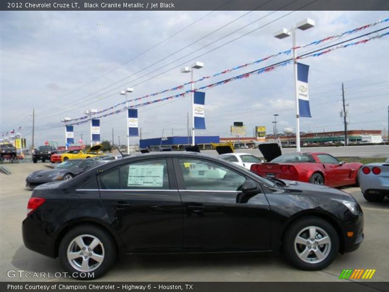 Black Granite Metallic / Jet Black 2012 Chevrolet Cruze LT