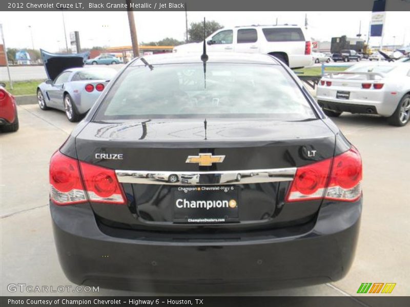 Black Granite Metallic / Jet Black 2012 Chevrolet Cruze LT