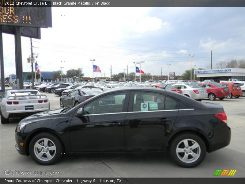 Black Granite Metallic / Jet Black 2012 Chevrolet Cruze LT