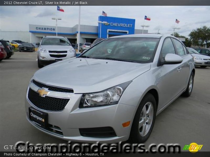Silver Ice Metallic / Jet Black 2012 Chevrolet Cruze LT