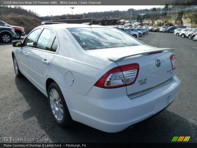 White Suede / Dark Charcoal 2008 Mercury Milan V6 Premier AWD
