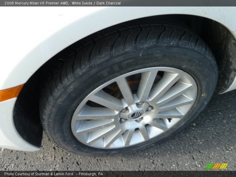 White Suede / Dark Charcoal 2008 Mercury Milan V6 Premier AWD