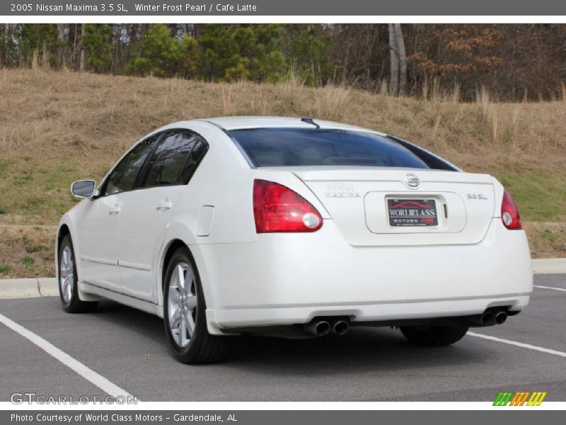 Winter Frost Pearl / Cafe Latte 2005 Nissan Maxima 3.5 SL