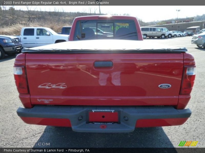 Bright Red / Dark Graphite 2003 Ford Ranger Edge Regular Cab 4x4