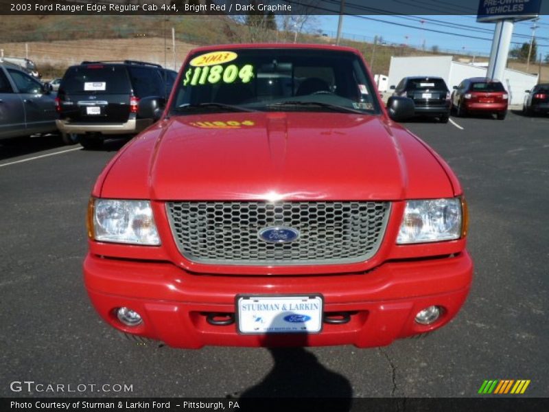Bright Red / Dark Graphite 2003 Ford Ranger Edge Regular Cab 4x4