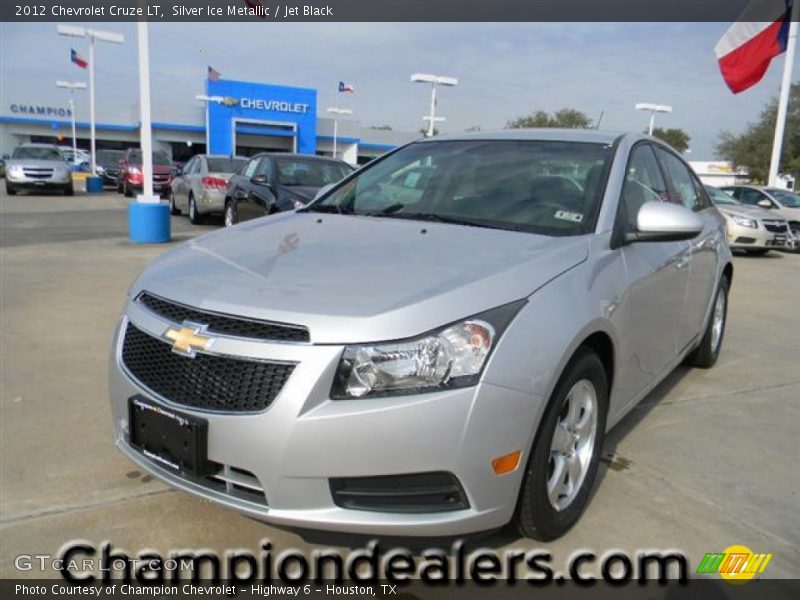 Silver Ice Metallic / Jet Black 2012 Chevrolet Cruze LT