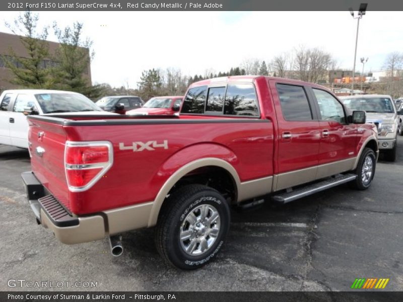 Red Candy Metallic / Pale Adobe 2012 Ford F150 Lariat SuperCrew 4x4