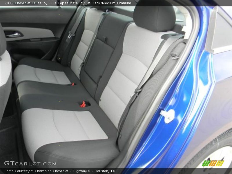 Blue Topaz Metallic / Jet Black/Medium Titanium 2012 Chevrolet Cruze LS