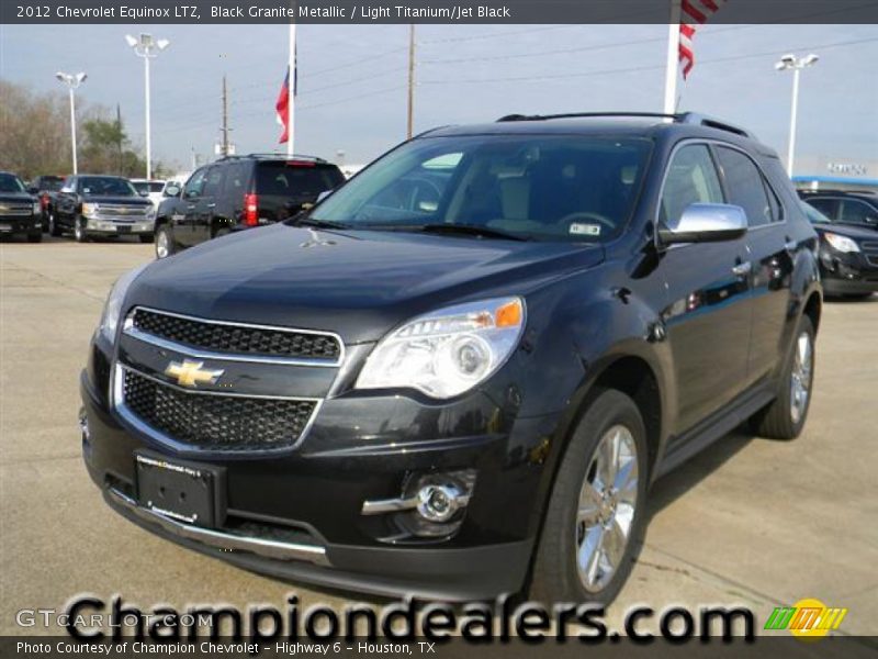 Black Granite Metallic / Light Titanium/Jet Black 2012 Chevrolet Equinox LTZ