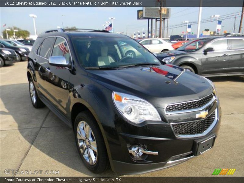 Black Granite Metallic / Light Titanium/Jet Black 2012 Chevrolet Equinox LTZ