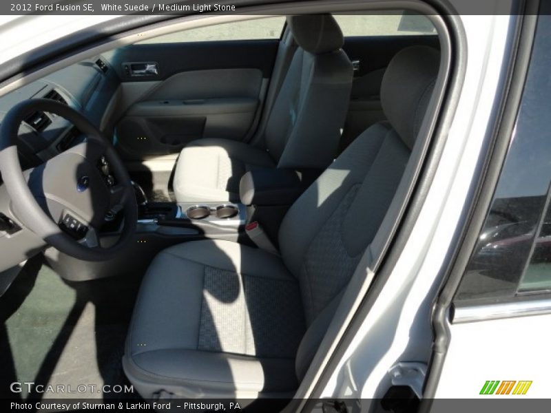 White Suede / Medium Light Stone 2012 Ford Fusion SE