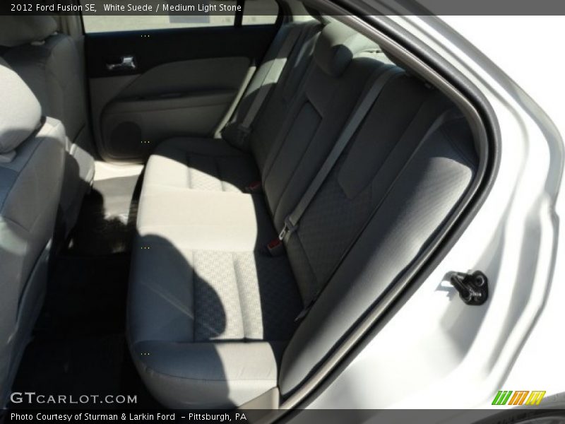 White Suede / Medium Light Stone 2012 Ford Fusion SE