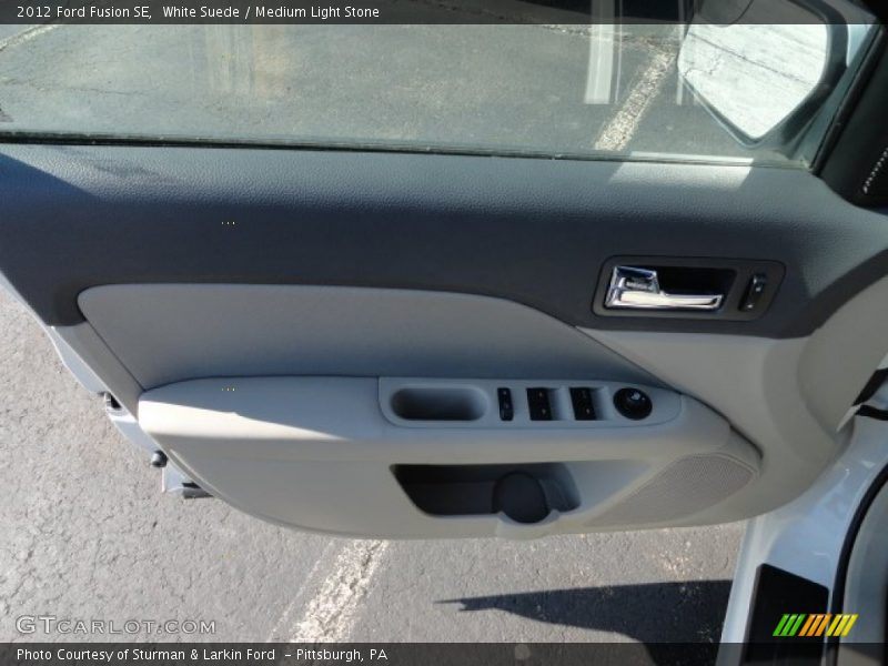 White Suede / Medium Light Stone 2012 Ford Fusion SE