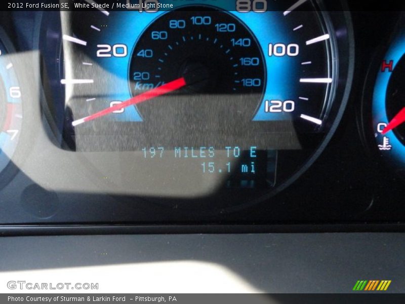 White Suede / Medium Light Stone 2012 Ford Fusion SE