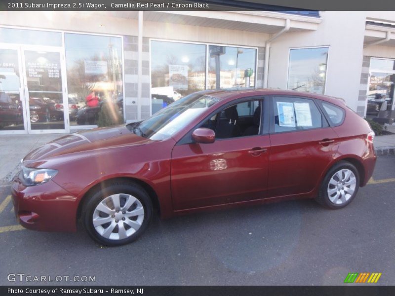 Camellia Red Pearl / Carbon Black 2011 Subaru Impreza 2.5i Wagon