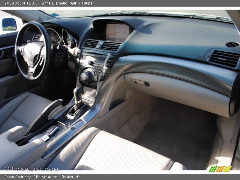 White Diamond Pearl / Taupe 2009 Acura TL 3.5