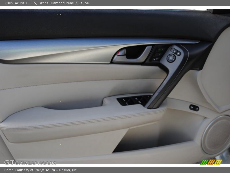 White Diamond Pearl / Taupe 2009 Acura TL 3.5