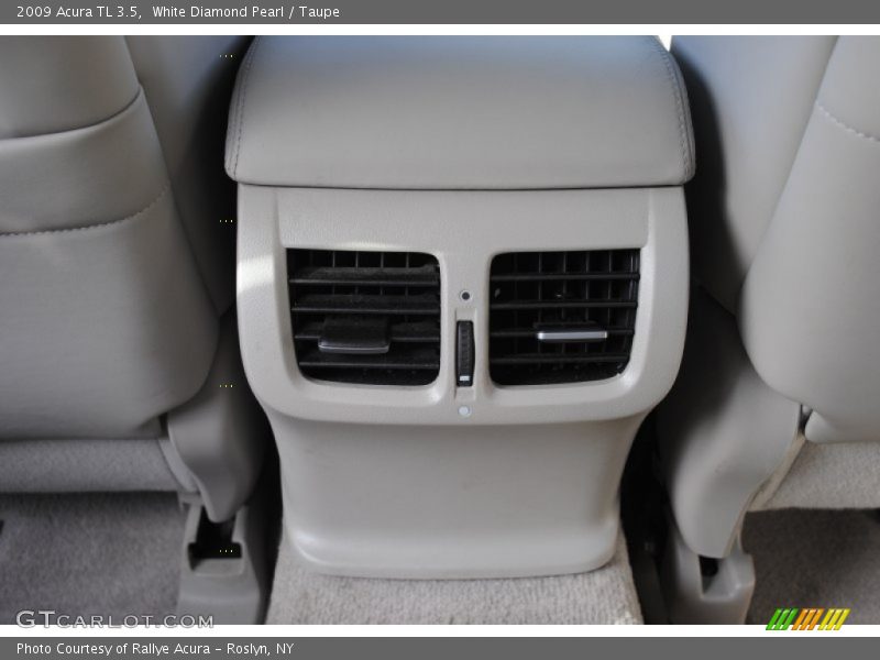 White Diamond Pearl / Taupe 2009 Acura TL 3.5