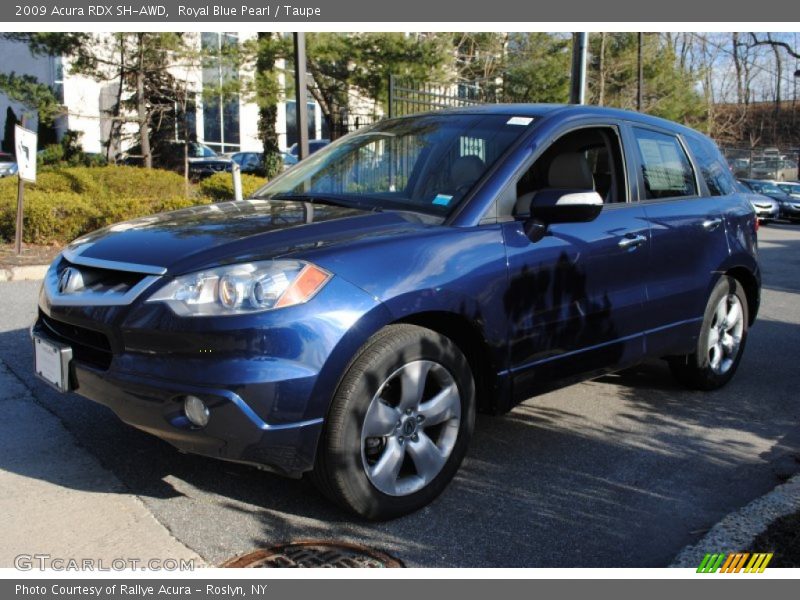 Royal Blue Pearl / Taupe 2009 Acura RDX SH-AWD