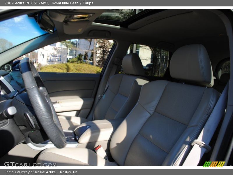Royal Blue Pearl / Taupe 2009 Acura RDX SH-AWD