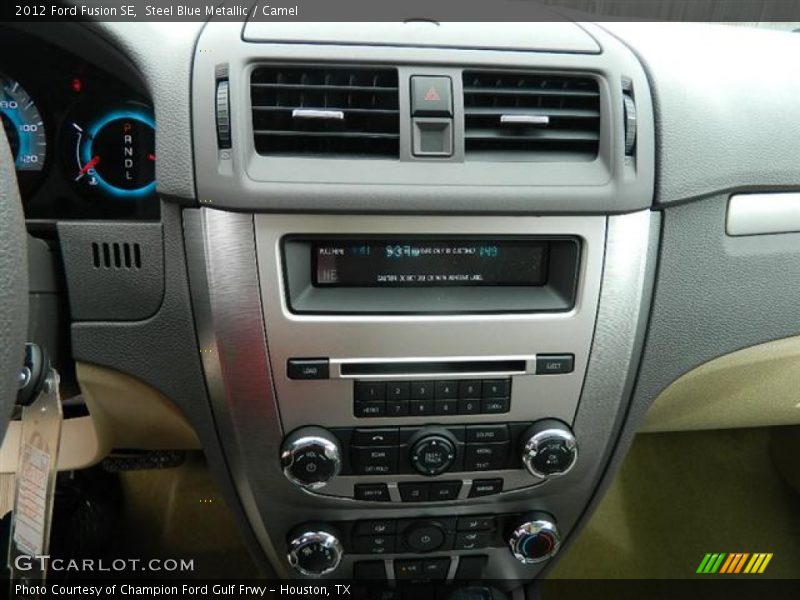 Steel Blue Metallic / Camel 2012 Ford Fusion SE
