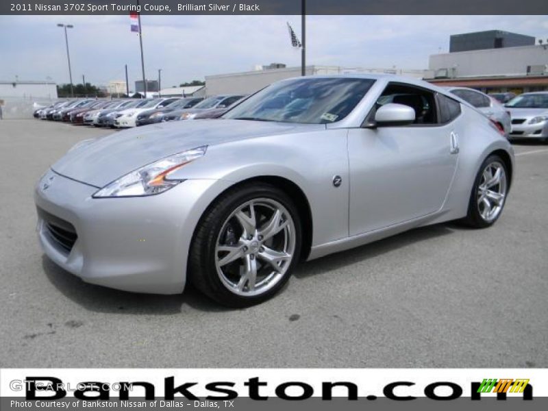 Brilliant Silver / Black 2011 Nissan 370Z Sport Touring Coupe