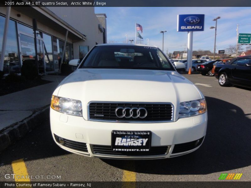 Arctic White / Beige 2005 Audi A4 1.8T quattro Sedan