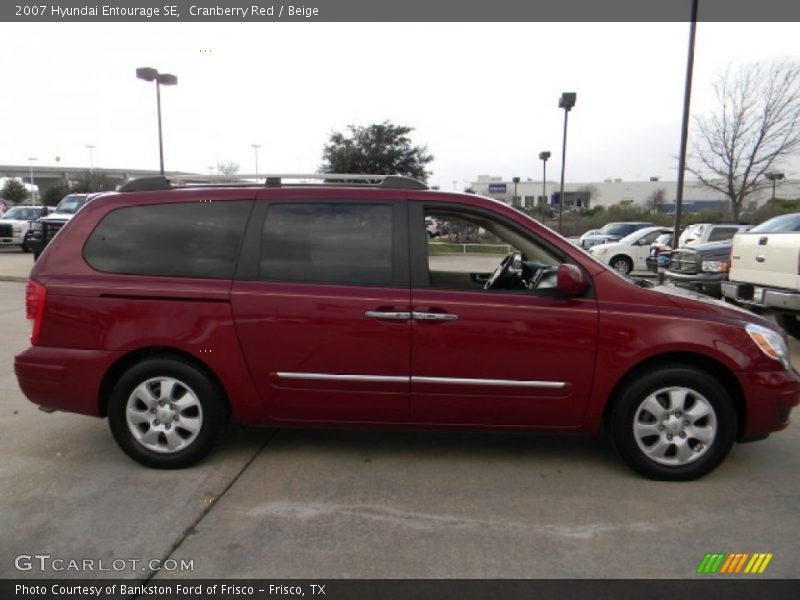 Cranberry Red / Beige 2007 Hyundai Entourage SE