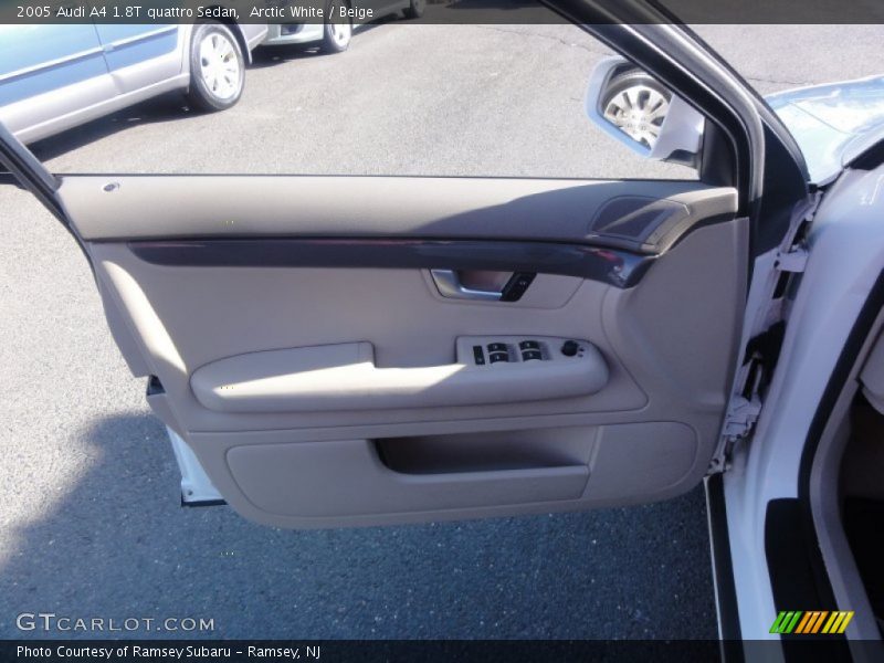 Arctic White / Beige 2005 Audi A4 1.8T quattro Sedan