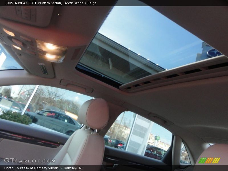 Arctic White / Beige 2005 Audi A4 1.8T quattro Sedan