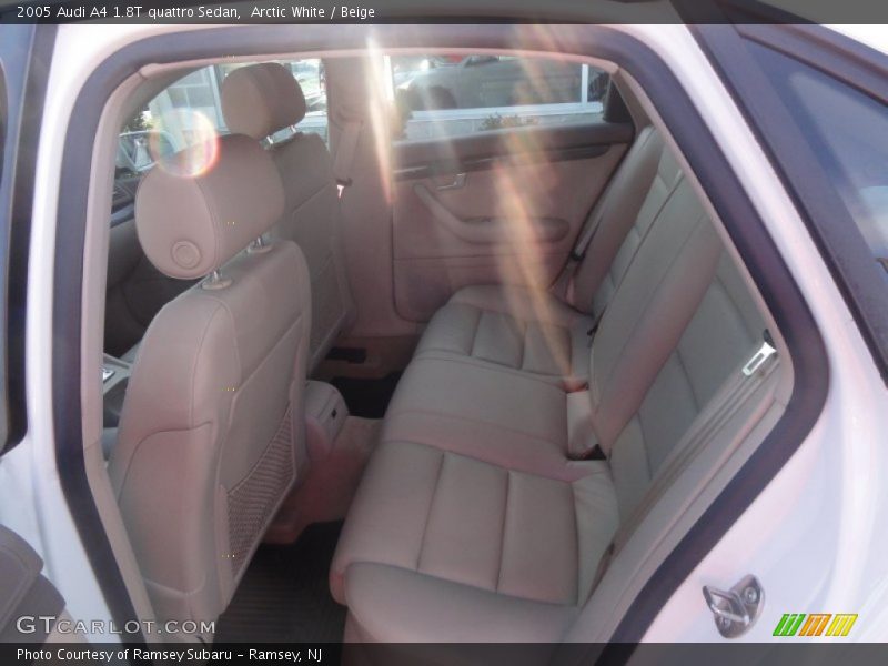 Arctic White / Beige 2005 Audi A4 1.8T quattro Sedan