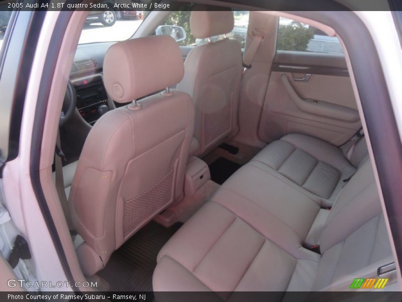 Arctic White / Beige 2005 Audi A4 1.8T quattro Sedan
