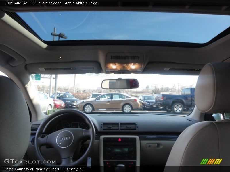 Arctic White / Beige 2005 Audi A4 1.8T quattro Sedan