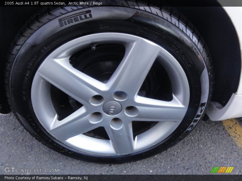 Arctic White / Beige 2005 Audi A4 1.8T quattro Sedan